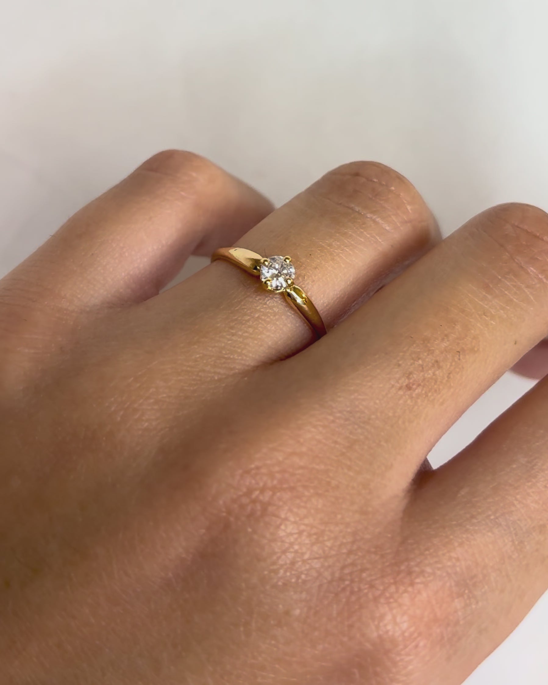 Solitaire Diamond Ring 0.20 carat "Adèle"