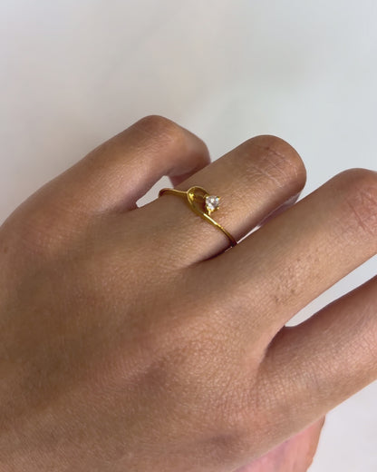 Bague Solitaire Diamant 0.08 carat &quot;Maude&quot;
