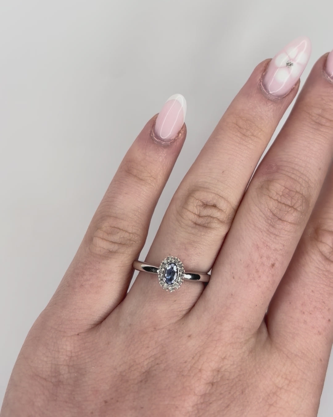 Bague Marguerite Tanzanite &amp; Diamants "Léana"