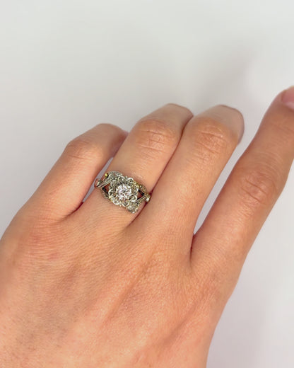 Bague Art Déco Diamants 0.37 carat "Apolline"