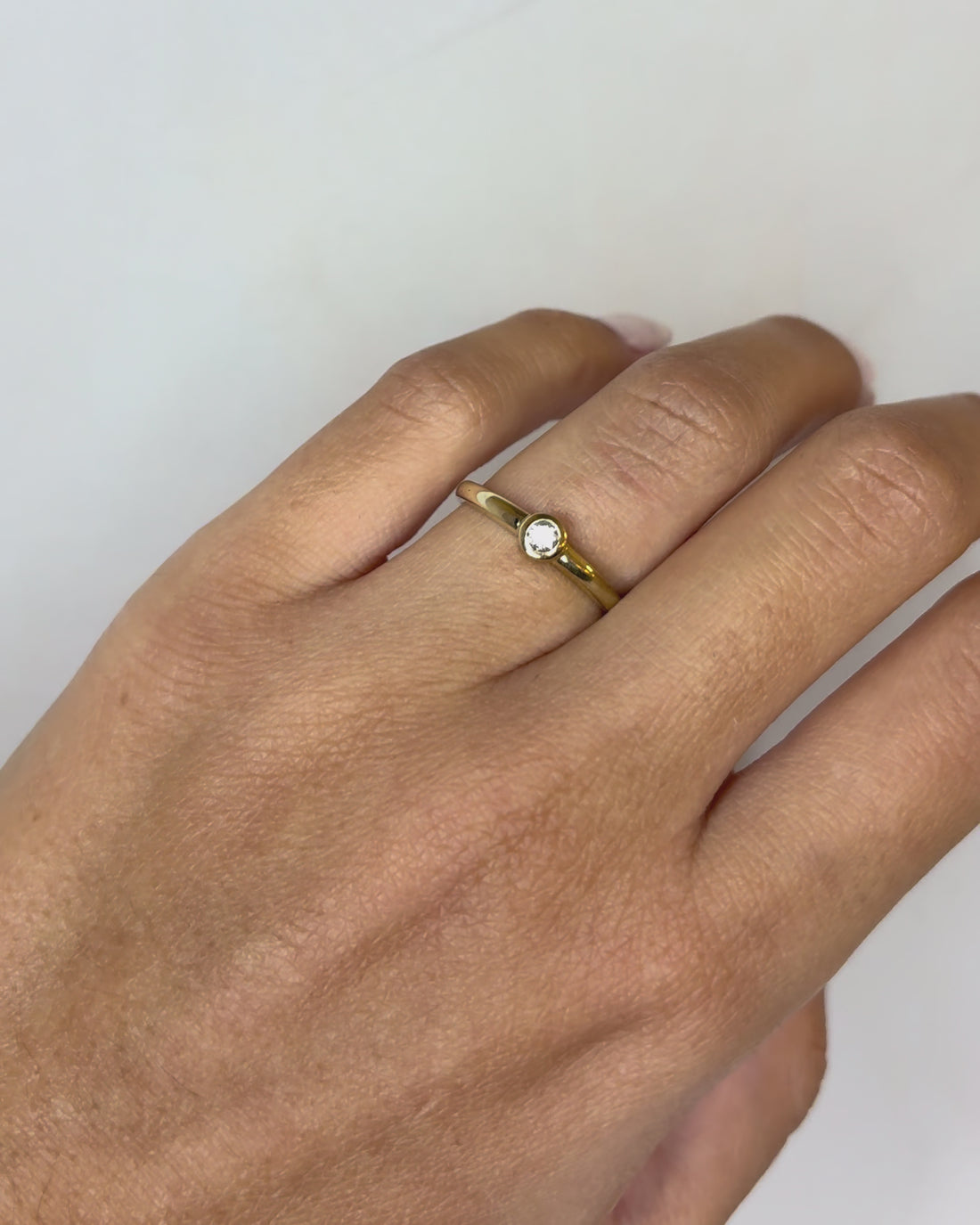 Bague Jonc Diamant &quot;Valentine&quot;