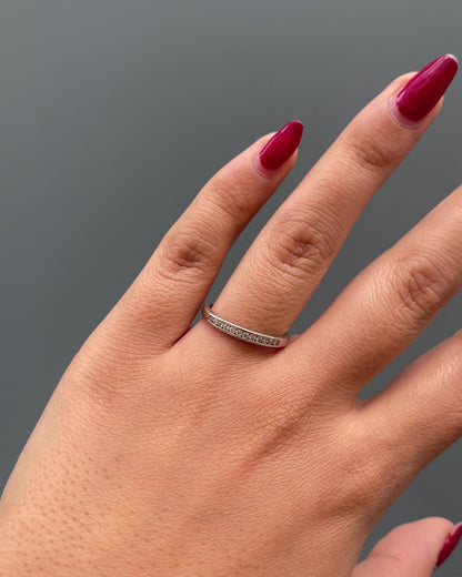 Bague Demi-Alliance Diamants 0.12 carat &quot;Isalys&quot;