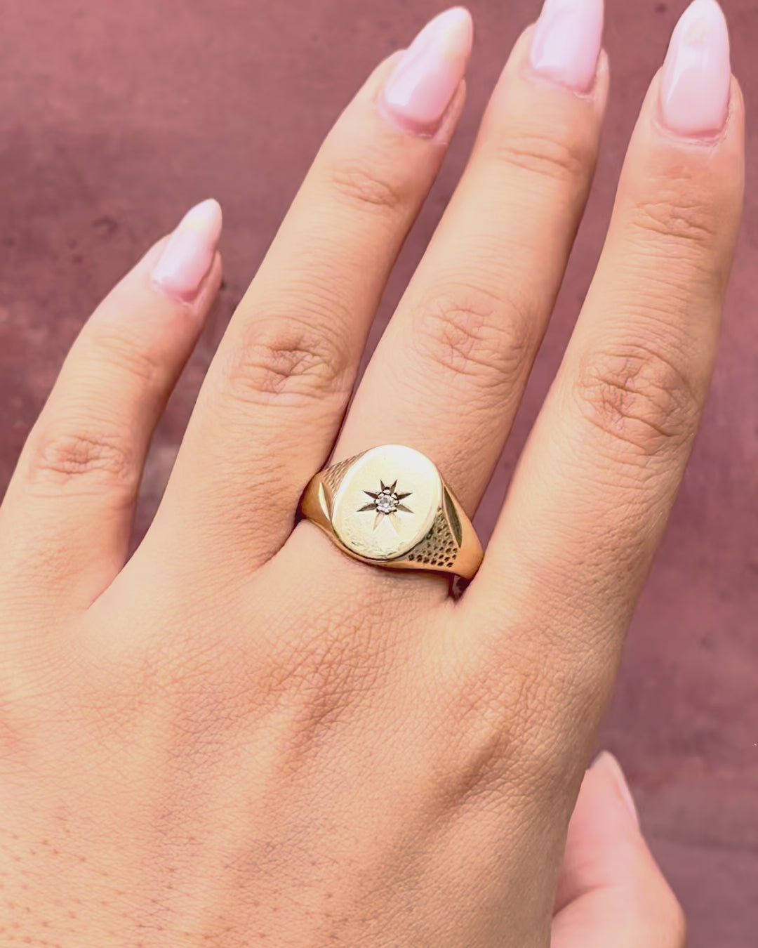 Anillo chevalier de diamantes «Jéremie»