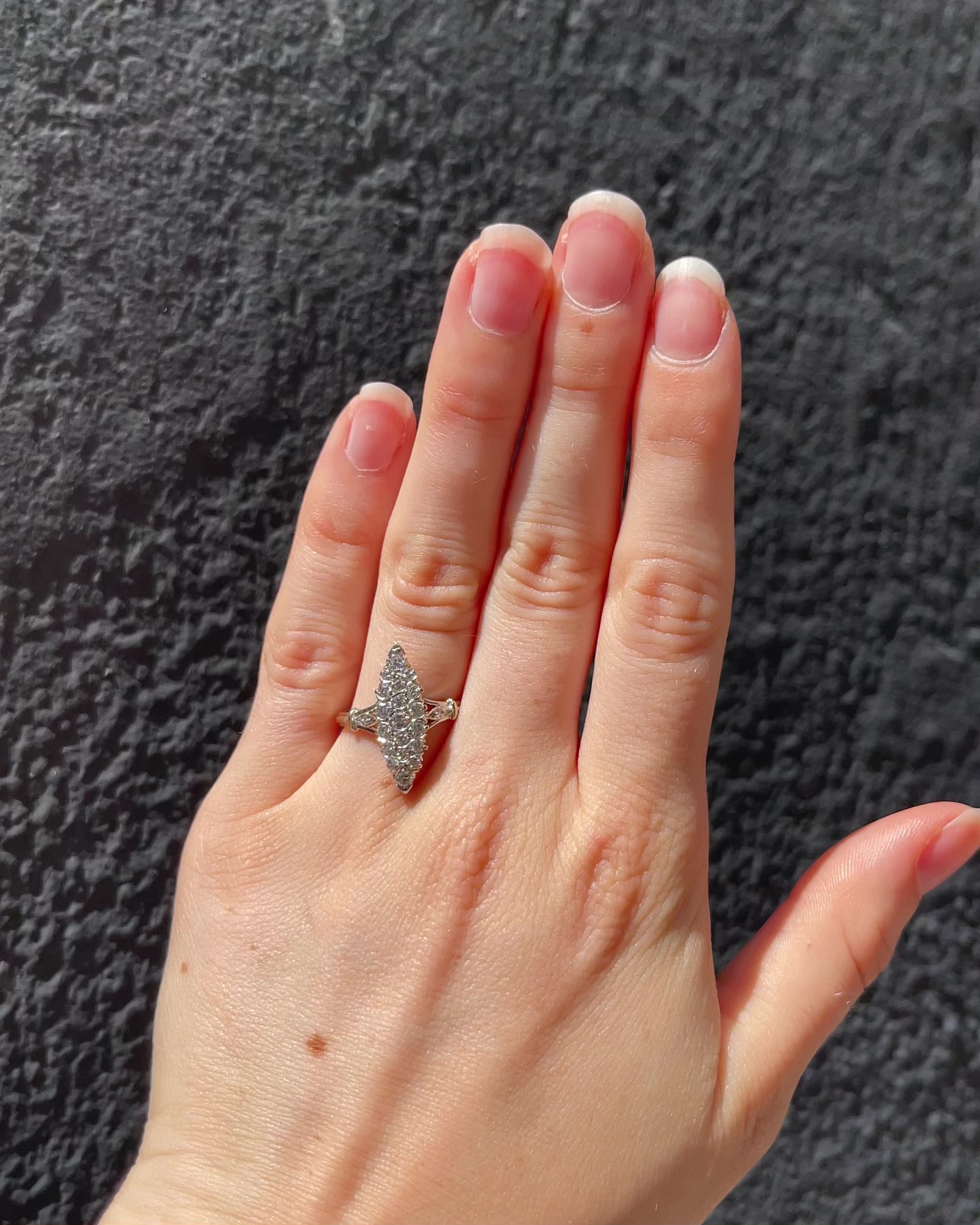 Bague Marquise 21 Diamants "Lolita"