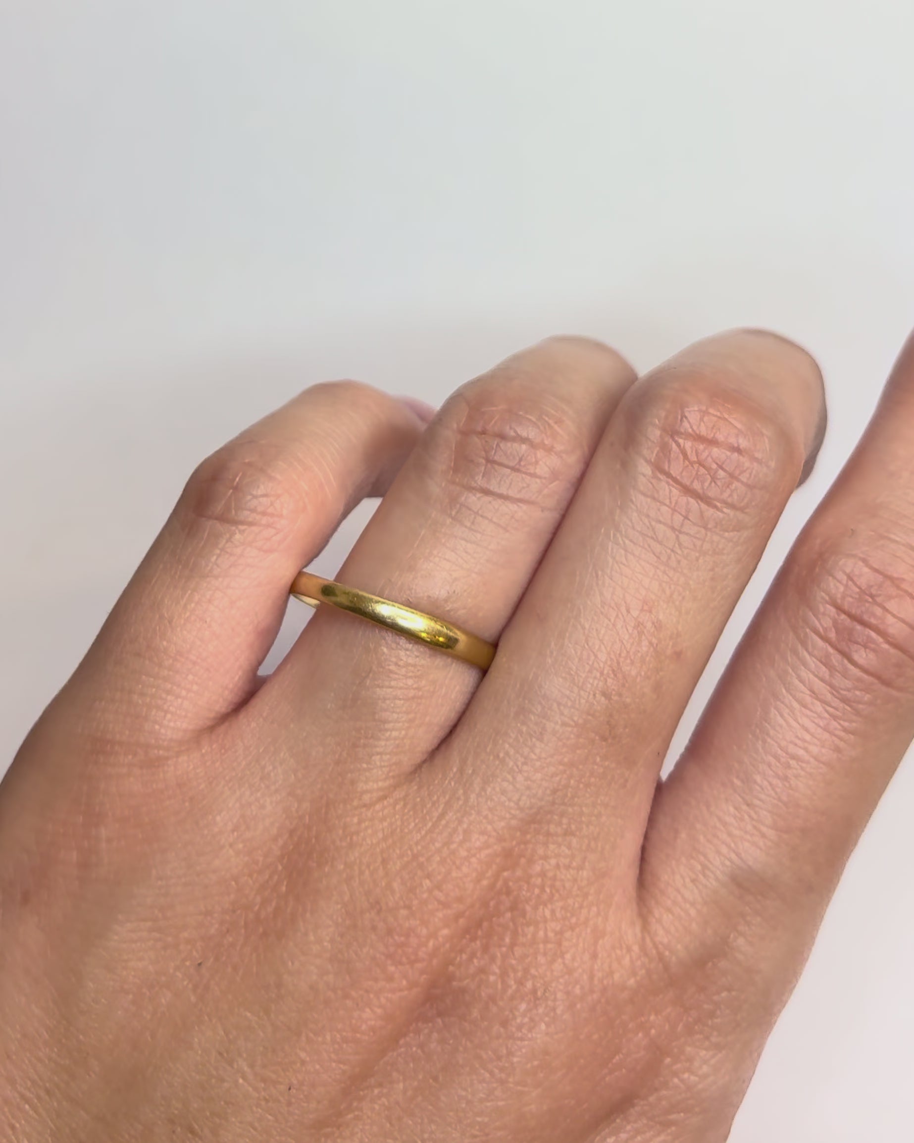 18-Carat Yellow Gold Alliance 1 mm "Mireille"