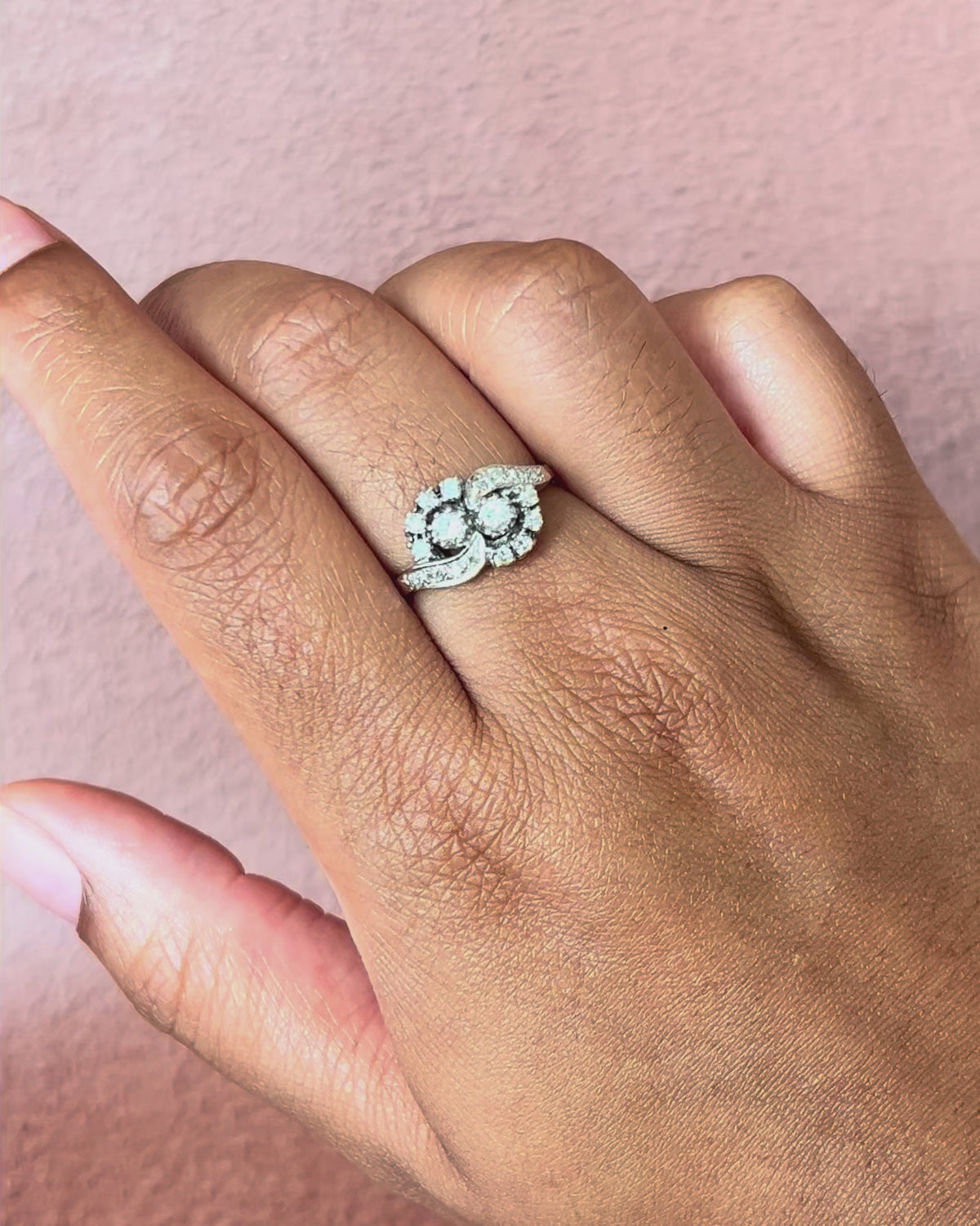 Art Deco Style Diamond Ring 0.44 carat "Kyllie"
