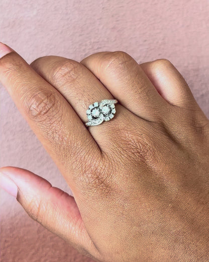 Art Deco Style Diamond Ring 0.44 carat "Kyllie"