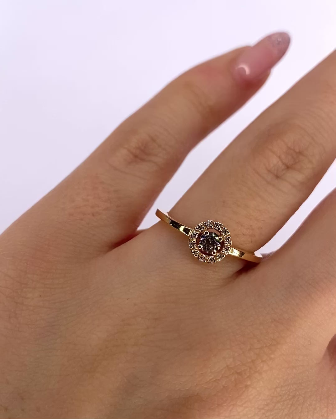 Bague Marguerite Diamants 0.27 carat "Monica"