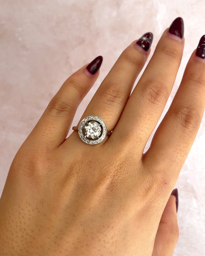 Bague Art-Déco 19 Diamants 1 carat "Méline"