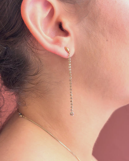 Pendientes colgantes con diamantes de 0,76 quilates "Nina"