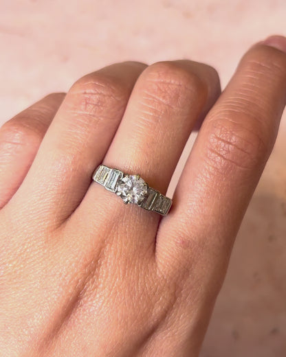 Rivière Diamond Ring 1.17 Carat "Clélia"