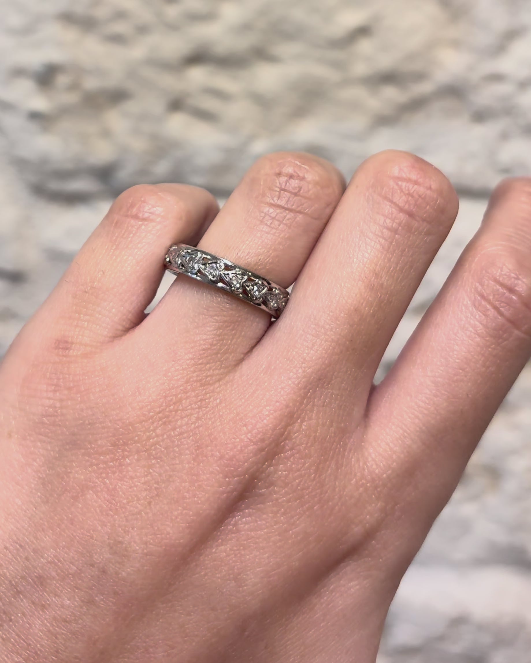 American Diamond Ring 0.34 carat "Paula"