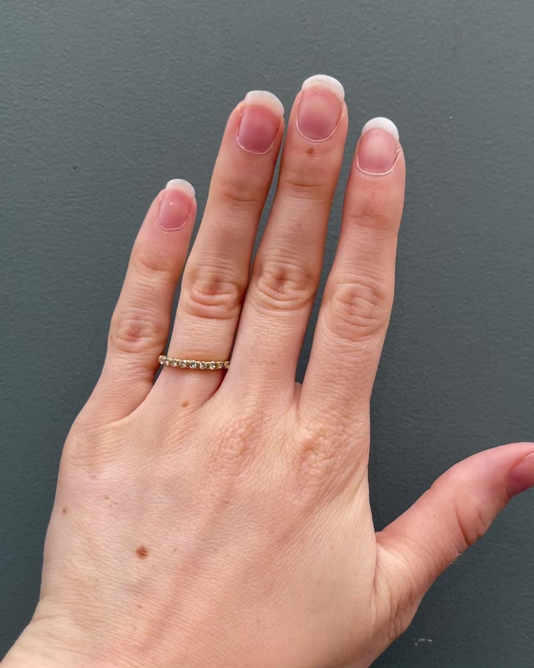 Bague Demi-Alliance Diamants &quot;Assia&quot;