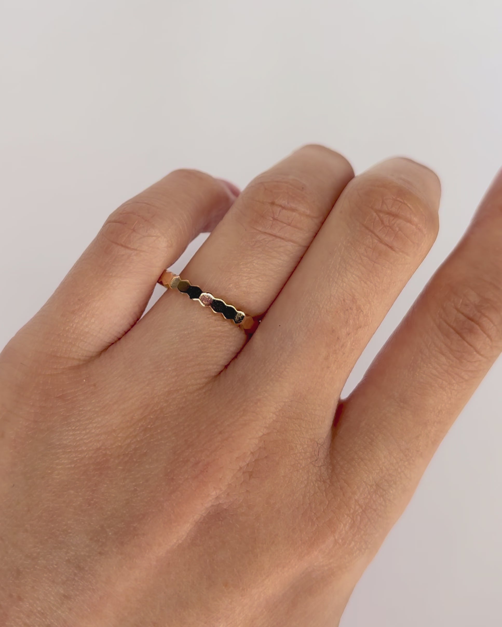 Yellow Gold Wedding Band Signed Chaumet "Bee"