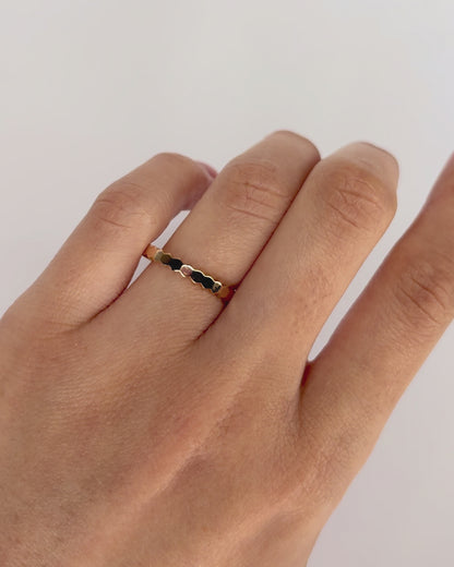 Yellow Gold Wedding Band Signed Chaumet "Bee"