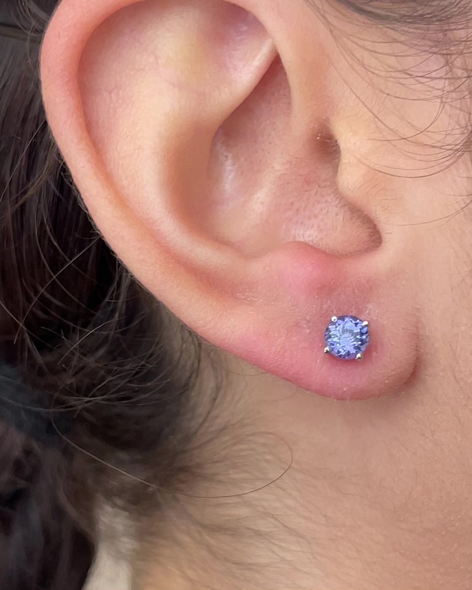 Tanzanite Stud Earrings 1.60 Carat "Delia"