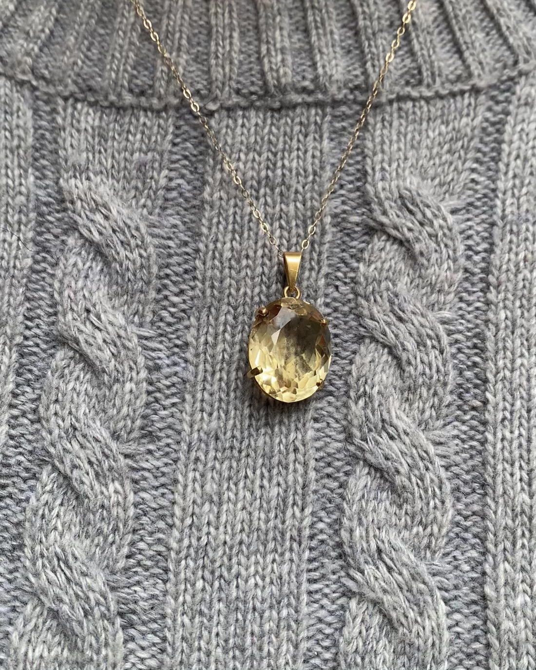Pendentif Citrine 20 carats &quot;Victorine&quot;