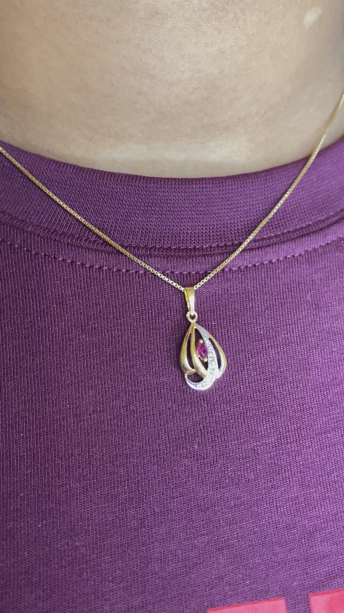 Pendentif Rubis &quot;Alexa&quot;
