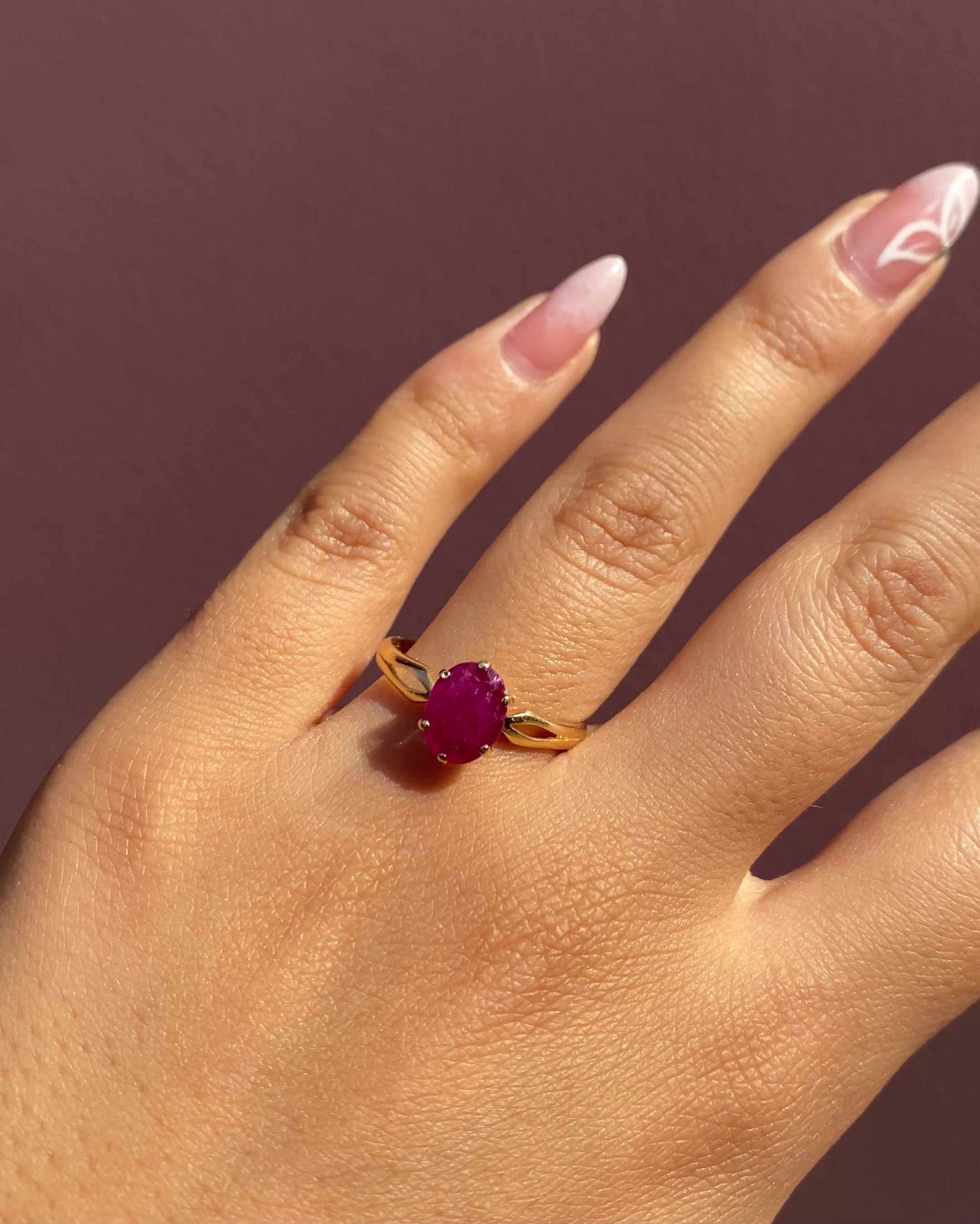 Bague Solitaire Rubis 2.50 carats "Roseline"