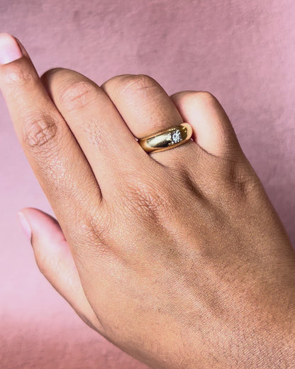 Bague Jonc Diamant "Clémentine"