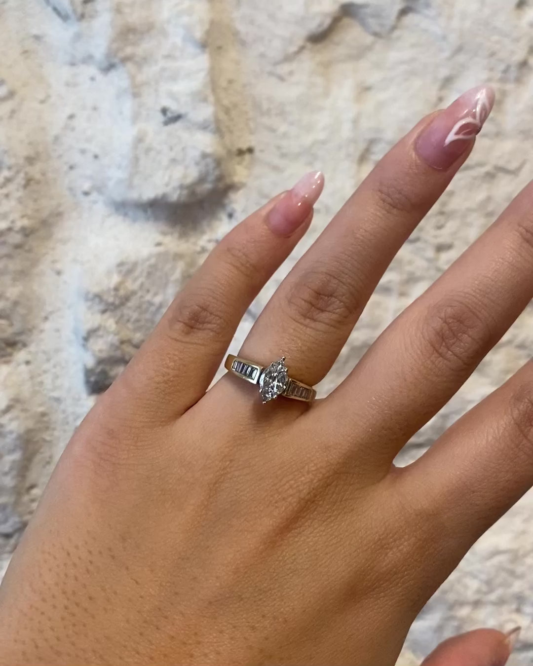 Bague Marquise Diamants 0.52 carat &quot;Zoé&quot;