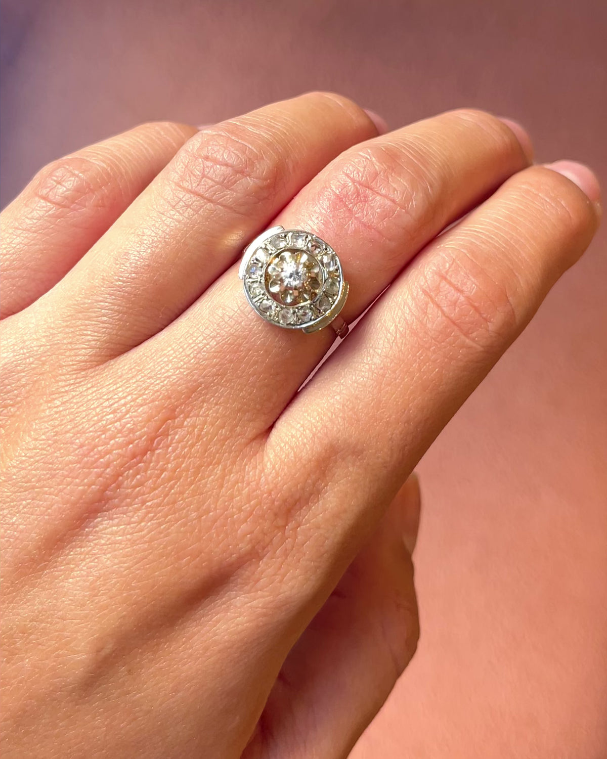Art Deco Diamond Ring 0.46 carats “Leïla”