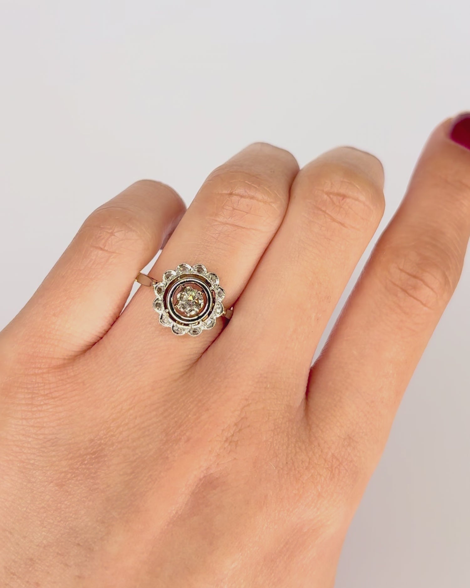 Bague Art Déco Diamants "Eudoxie"