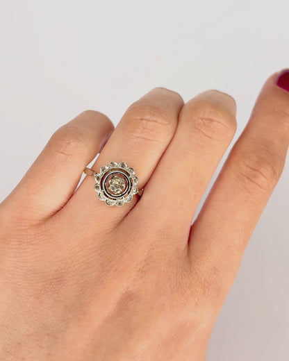 Bague Art Déco Diamants "Eudoxie"