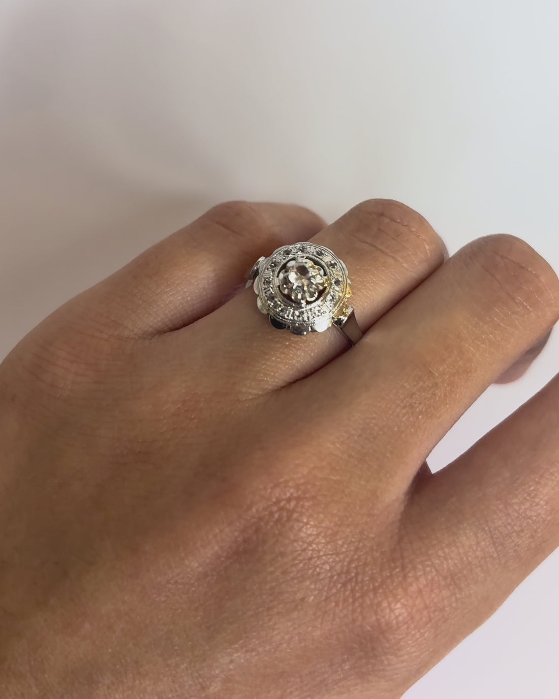 Bague Art Déco 13 Diamants &quot;Lina&quot;