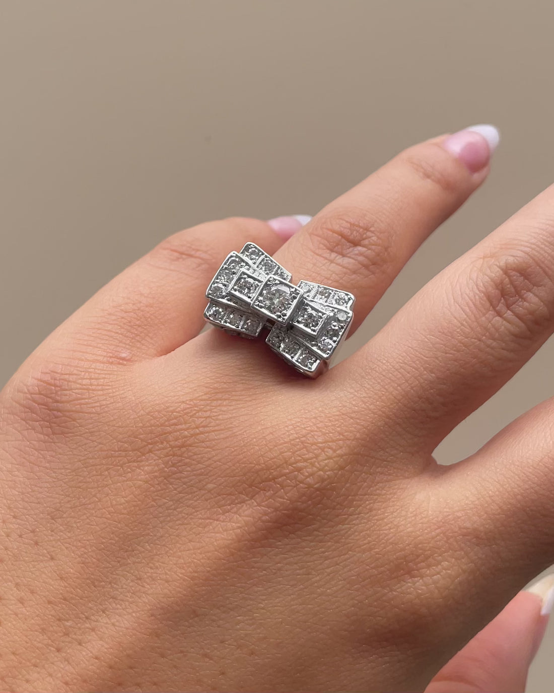 Bague Tank Diamants 1 carat &quot;Dalby&quot;