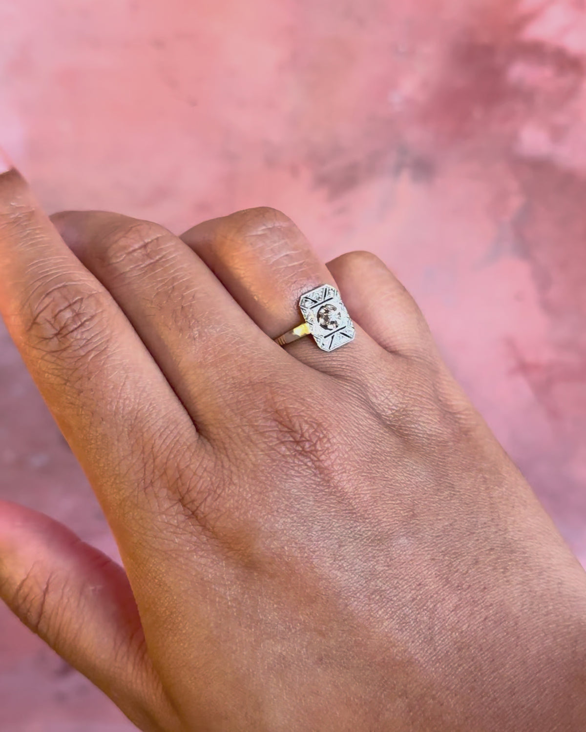 Bague Art-Déco Diamants "Ninon"