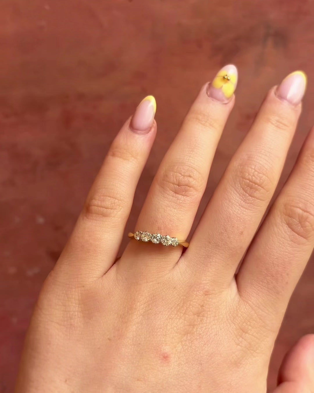 Bague Rivière Diamants 0.41 carat "Féline"