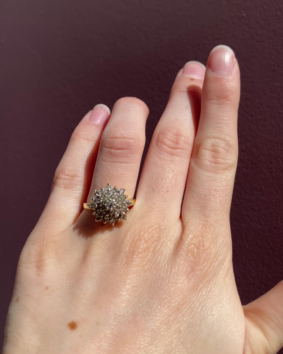 Bague Marguerite 33 Diamants 1.06 carat &quot;Orlane&quot;