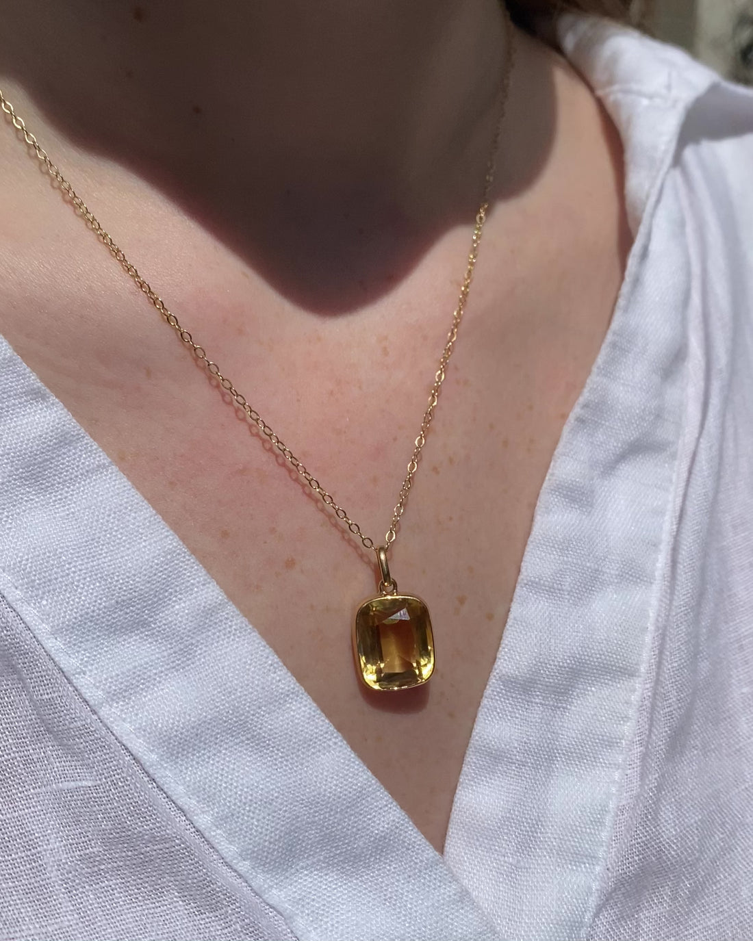 Pendentif Citrine 10.80 carats “Marisol”