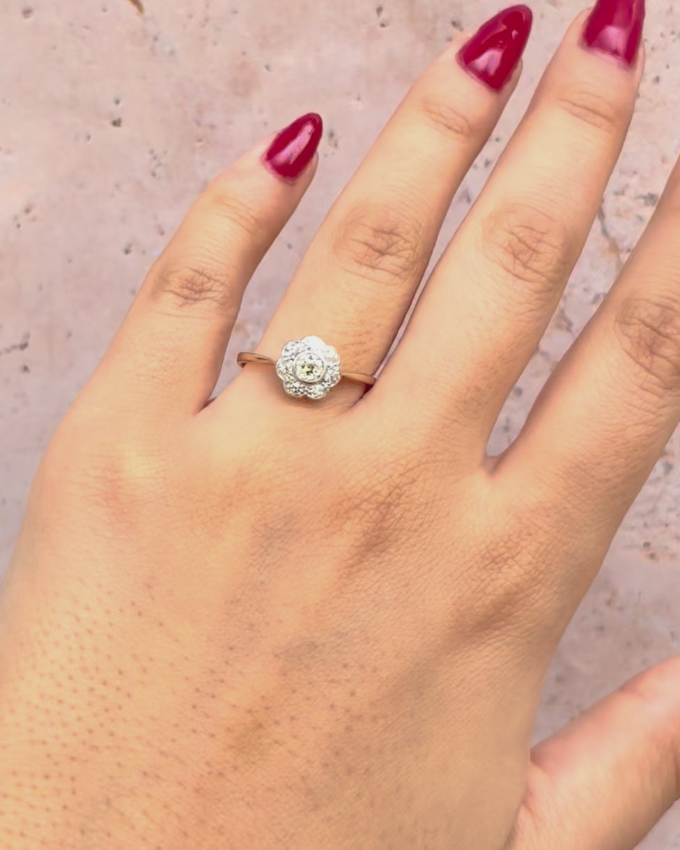 Anillo Marguerite Diamantes 0,48 quilates "Priscilla"