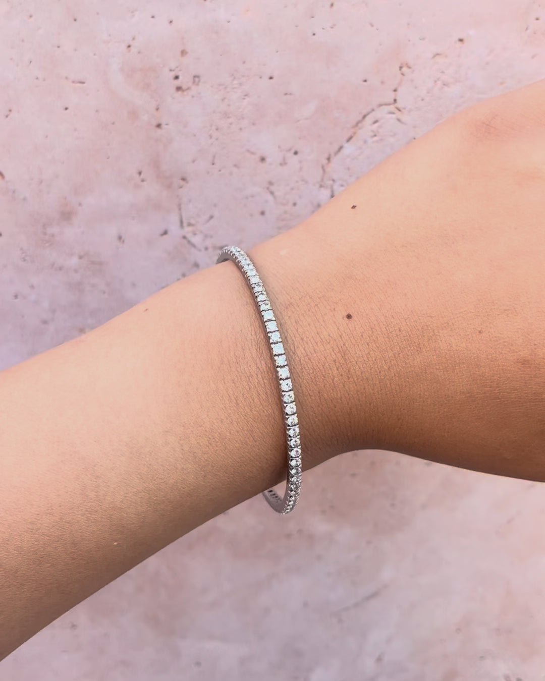 Bracelet Jonc Rivière Diamants 5.60 carats "Tristan"