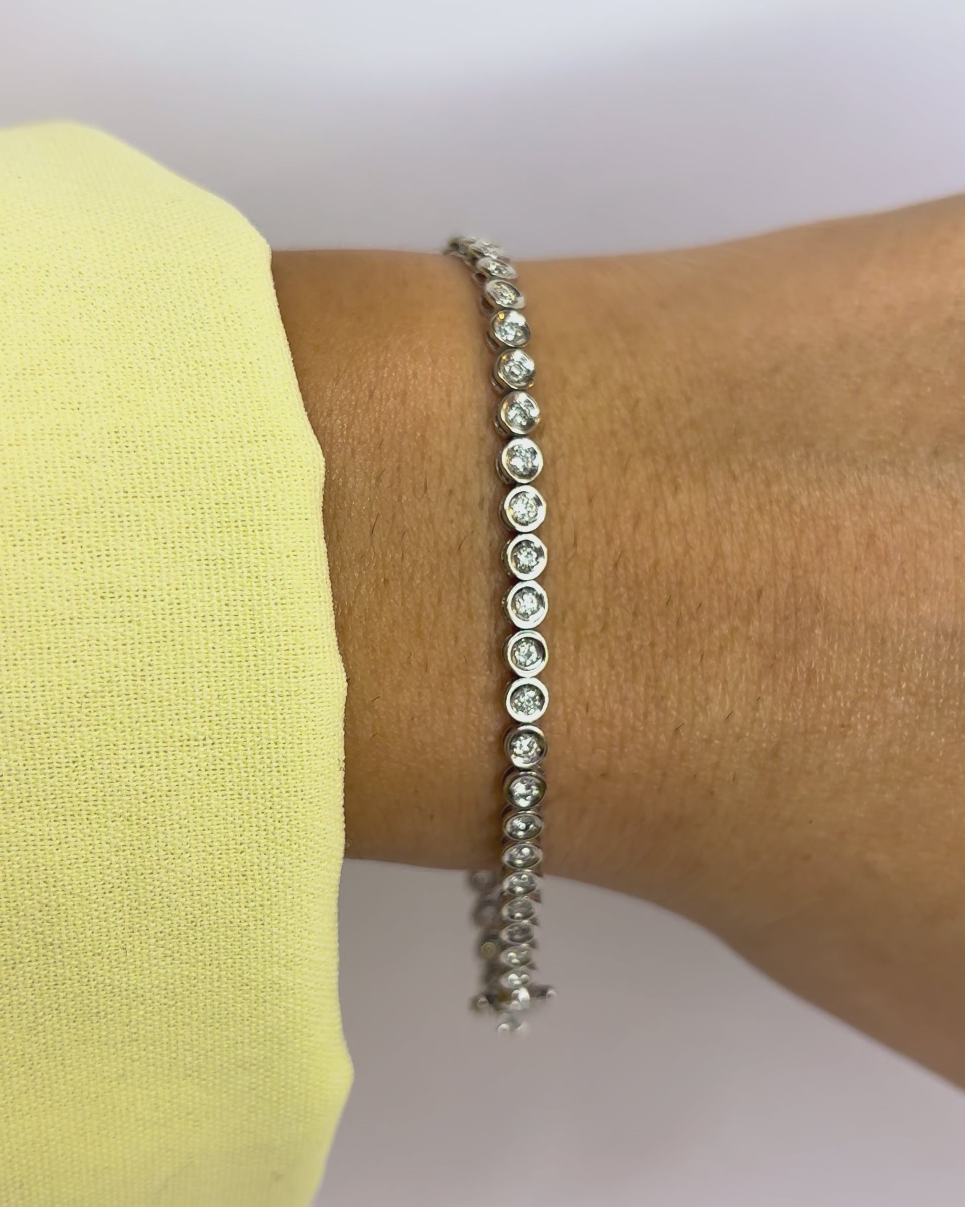 Pulsera de tenis con diamantes 1 ct "Naomie"