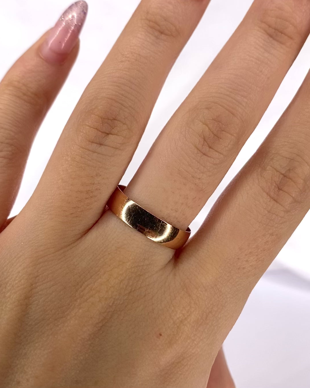 Alliance Or Jaune Cuivré 18 carats "Corinne"