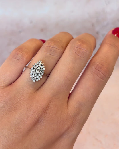 Bague Marguerite Diamants 0.38 carat "Priscilla"