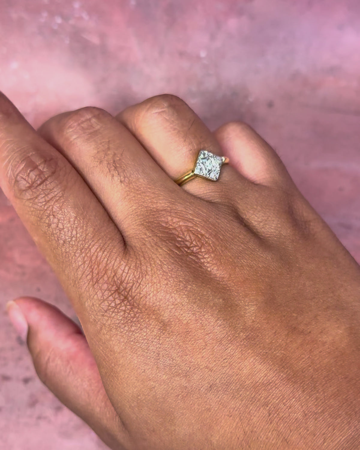 Bague Art-Déco Diamants "Marine"