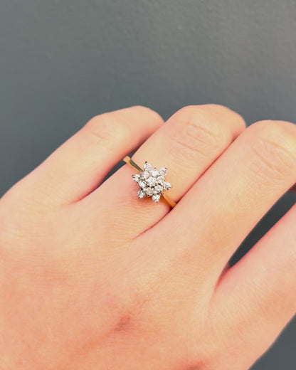 Bague Marguerite 12 Diamants &quot;Elsa&quot;