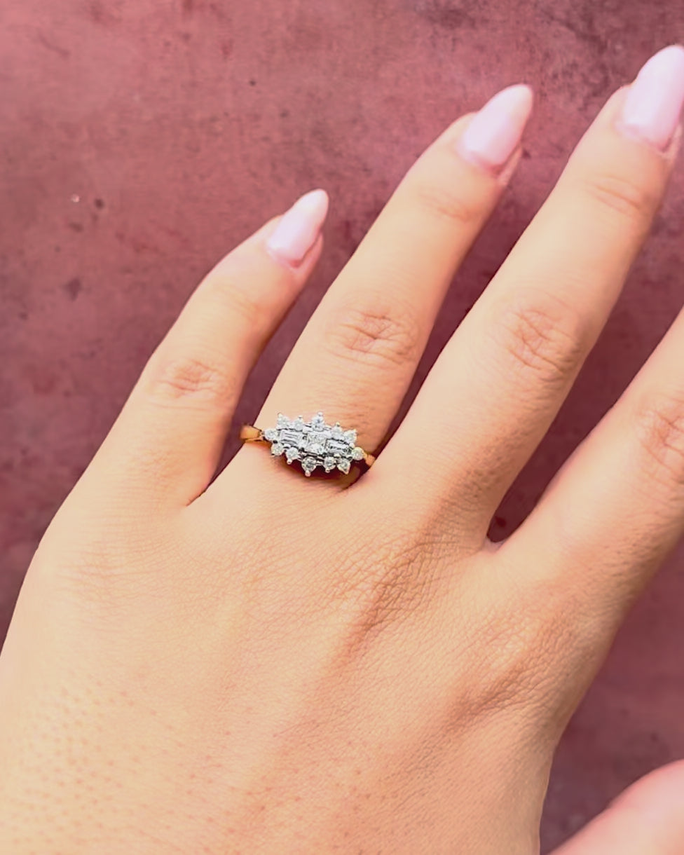 Anillo rivière de diamantes de 0,50 quilates «Odile»