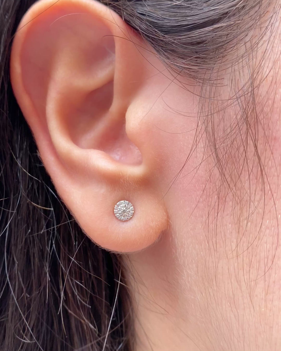 Puces Vintage 48 Diamants &quot;Solina&quot;