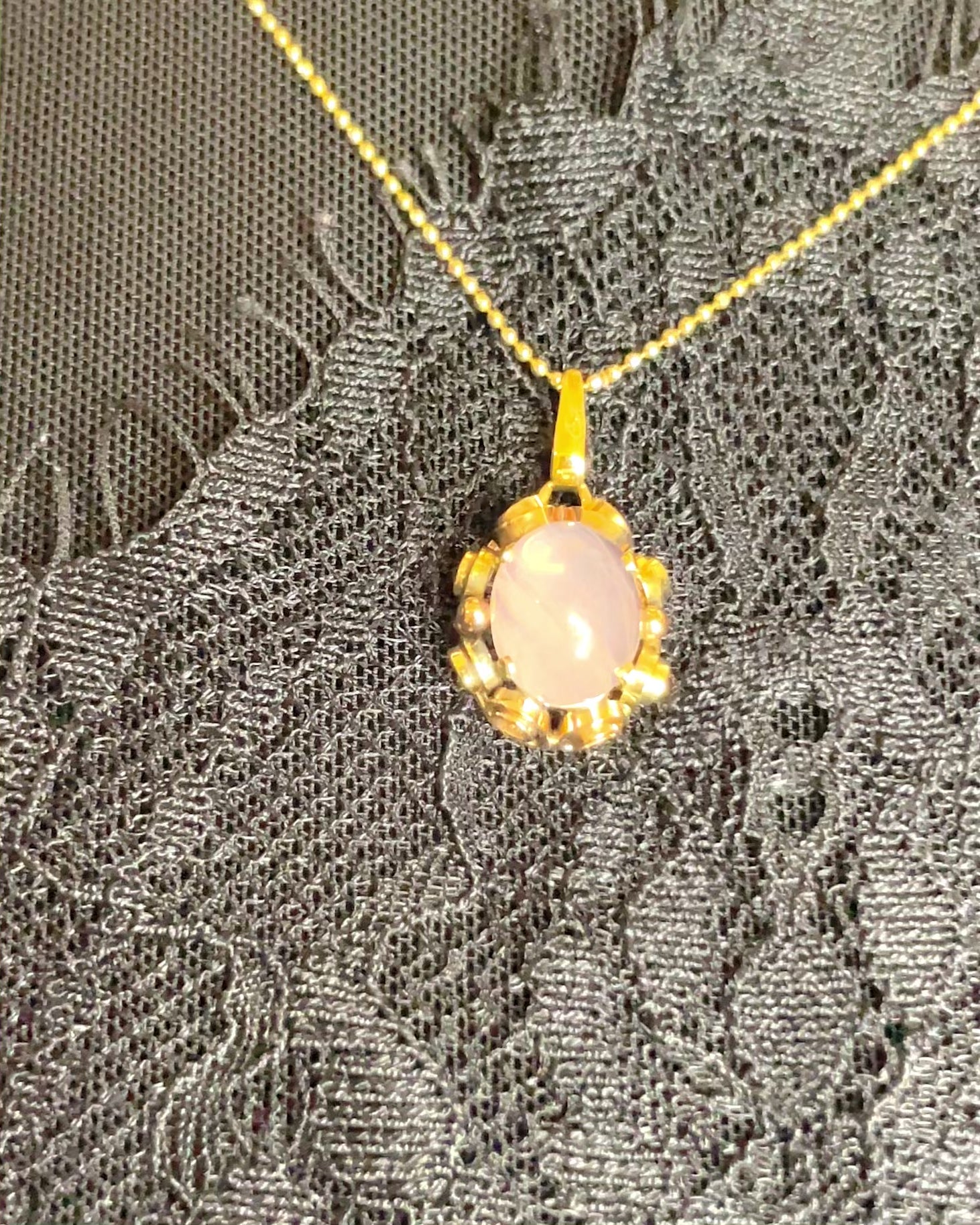 Pendentif Quartz Rose "Igora"