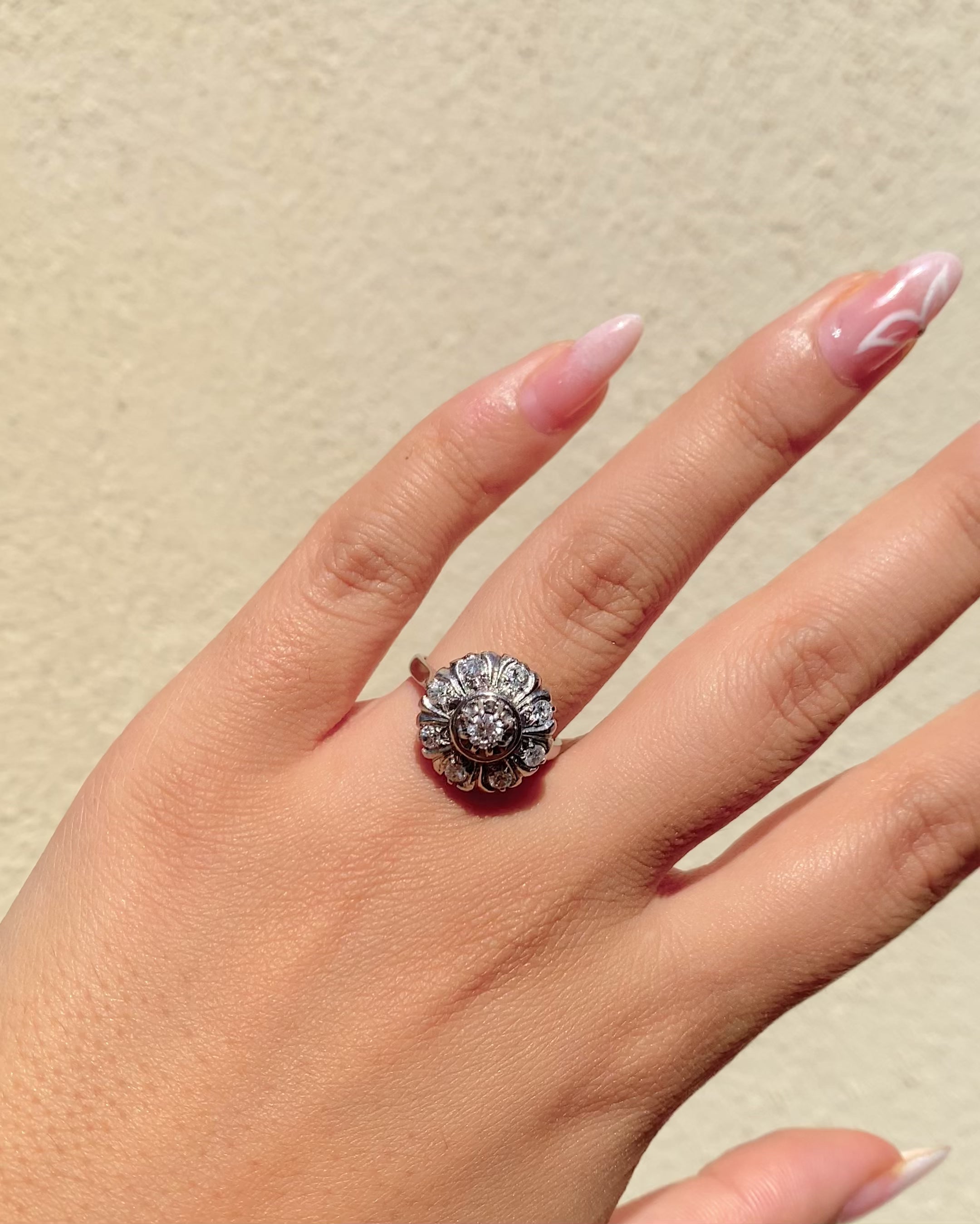 Bague Marguerite Diamants 0.57 carat “Colombe"