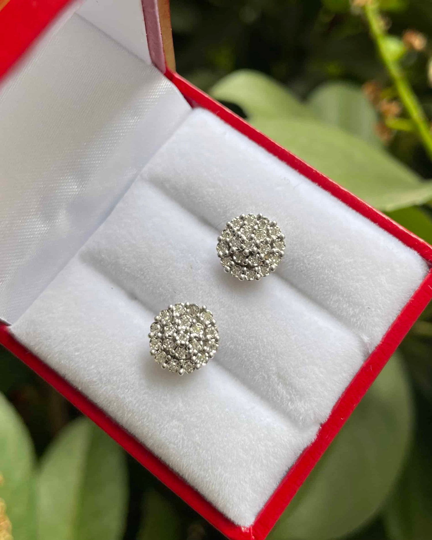 Pendientes vintage de diamantes "Ysaline"