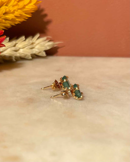 Vintage Emerald "Nova" Earrings