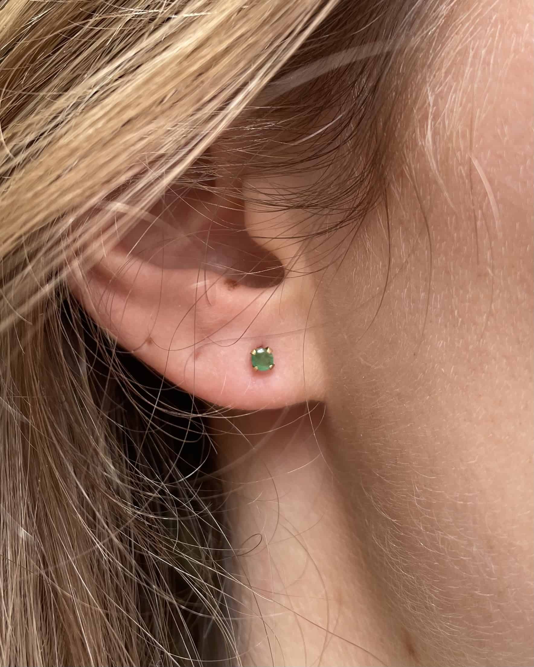 Pendientes de esmeralda "Martha"