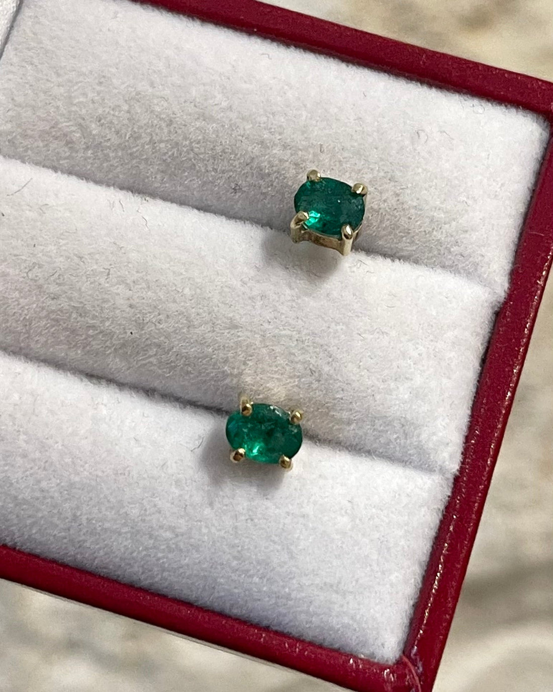 Puces Émeraudes 0.60 carat &quot;Melissa&quot; - Elliade Paris