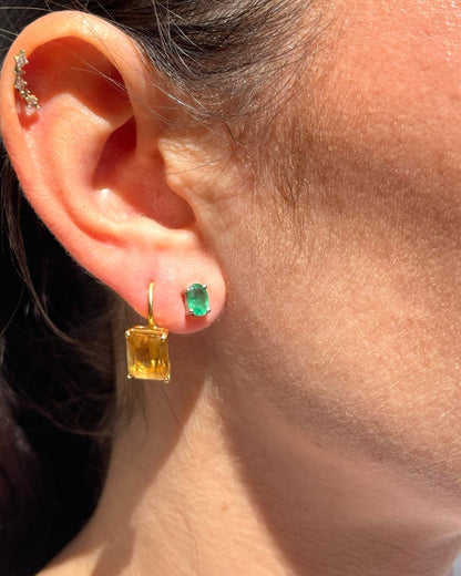 Puces Émeraudes 1 carat &quot;Melanie&quot; - Elliade Paris